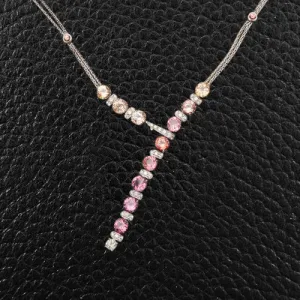Yellow Sapphire & Diamond Necklace
