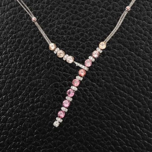 Yellow Sapphire & Diamond Necklace