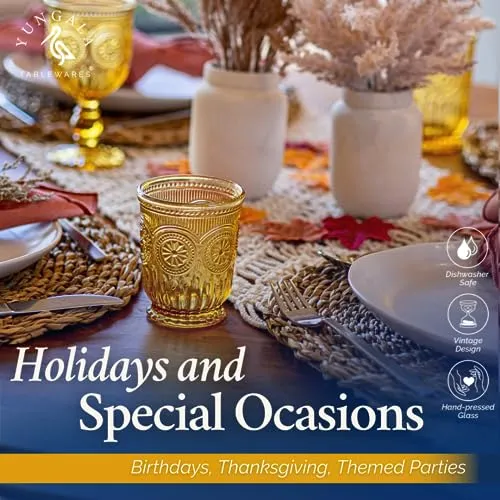 Yungala Amber Glassware Bundle Amber Highball Glasses
