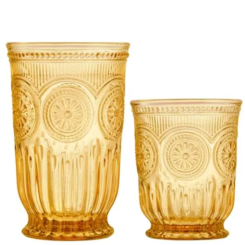 Yungala Amber Glassware Bundle Amber Highball Glasses